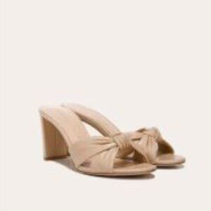 NIB Veronica Beard Women's Ganita NUDE Sandals Mules NIB 350 9.5 NUDE